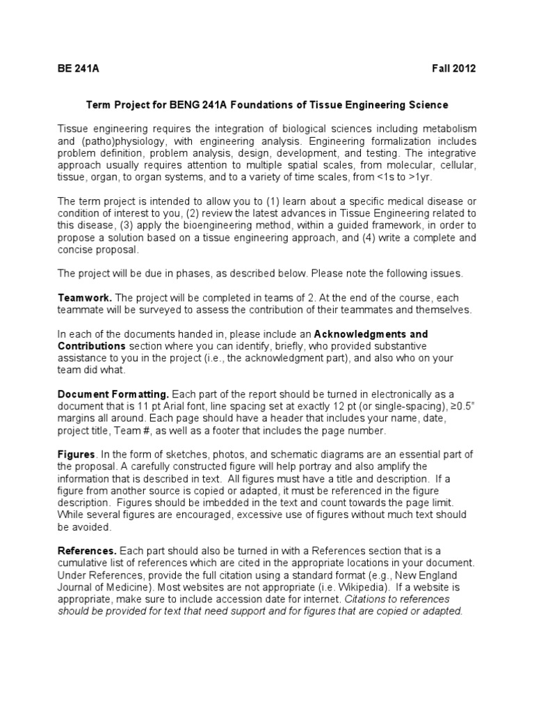 Guideline Of Nih Report Writing Experiment Engineering