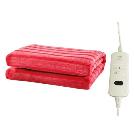 Heated Electric Blanket Warm Heating Pad Overheating Protection For Bed