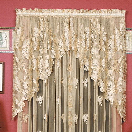 Heritage Lace Windsor 36 Amp 39 Amp 39 Swag Curtain Valance Set Of 2 Walmart Com