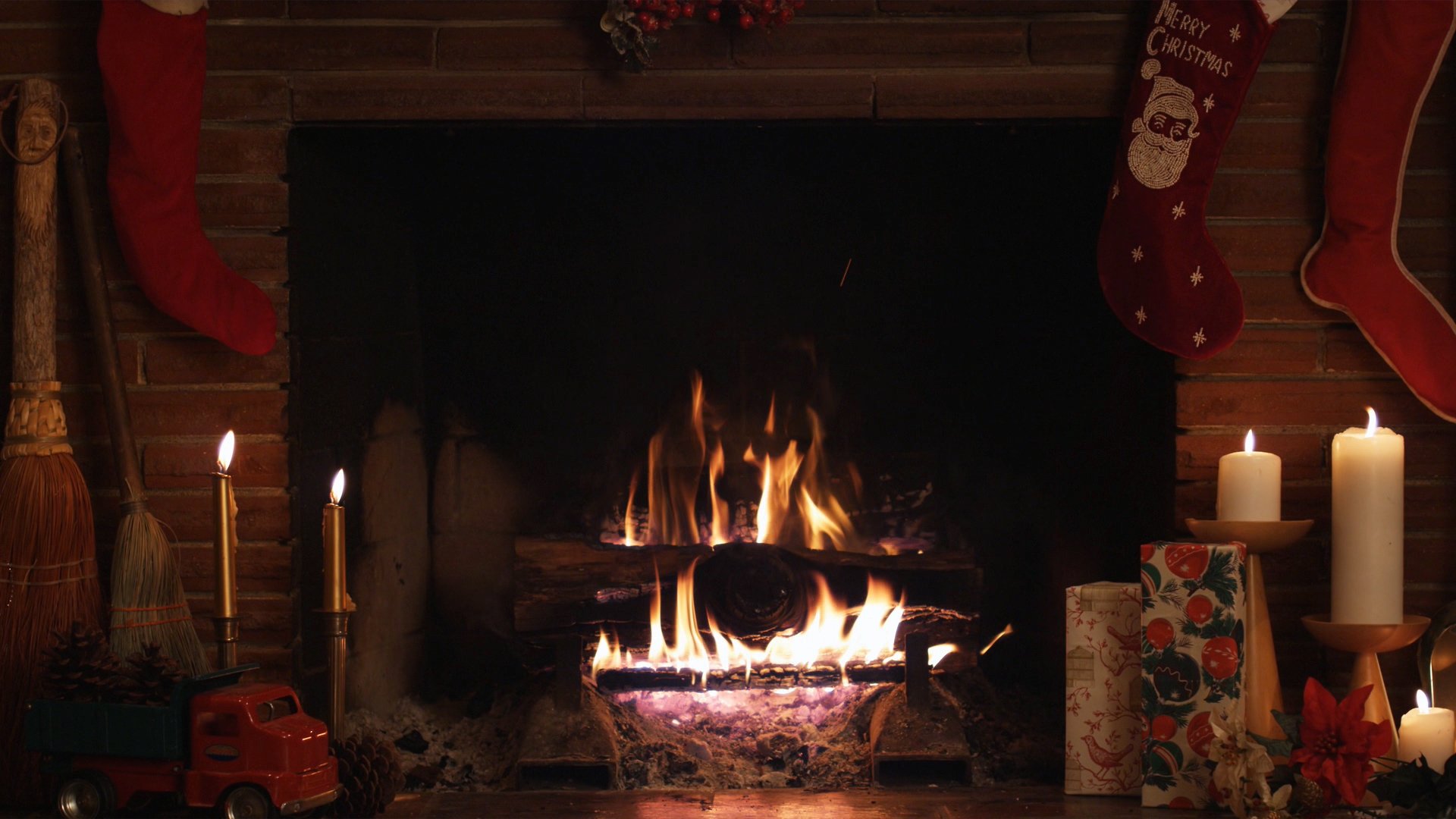 Holiday Decorating With Walmart Festive Fireplace