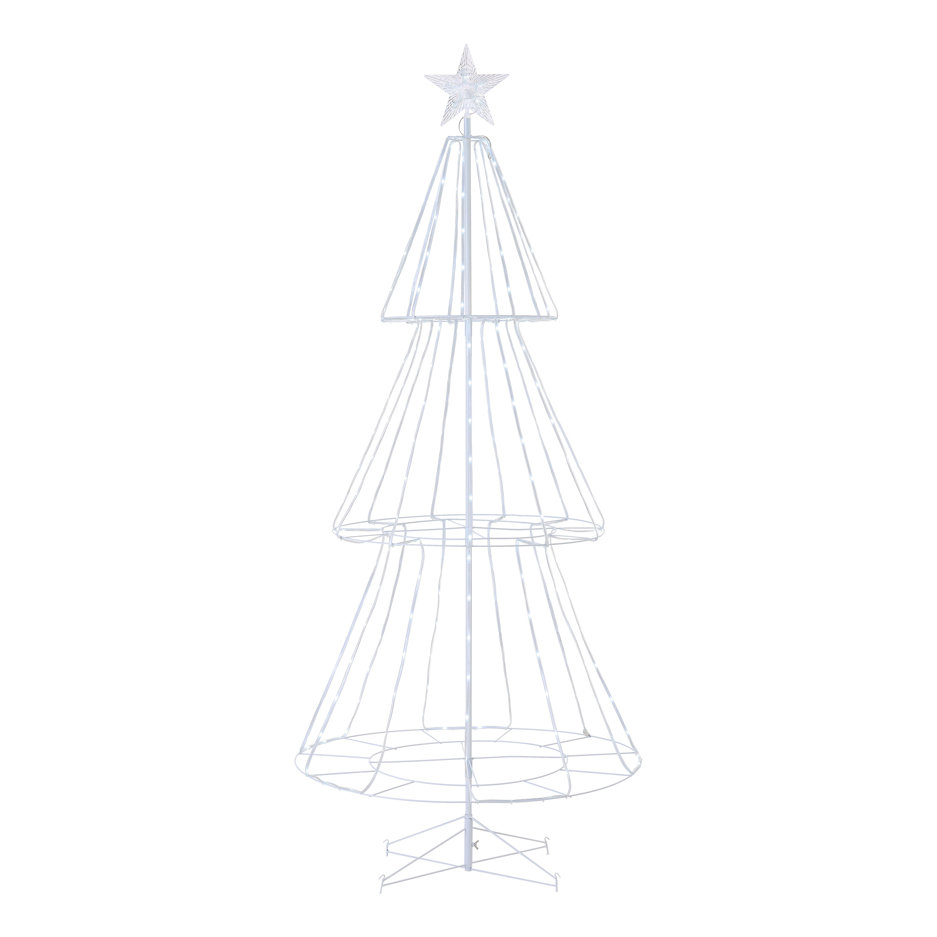 Holiday Time 8 Function Led Pre Lit Christmas Tree 7 Cool White