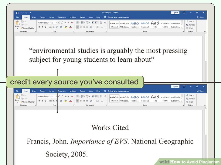 How To Avoid Plagiarism 7 Steps With Pictures Wikihow