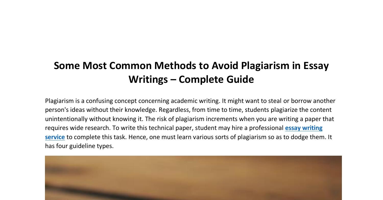 How To Avoid Plagiarism Complete Guide