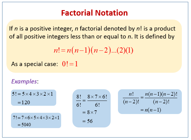 How To Calculate A Factorial