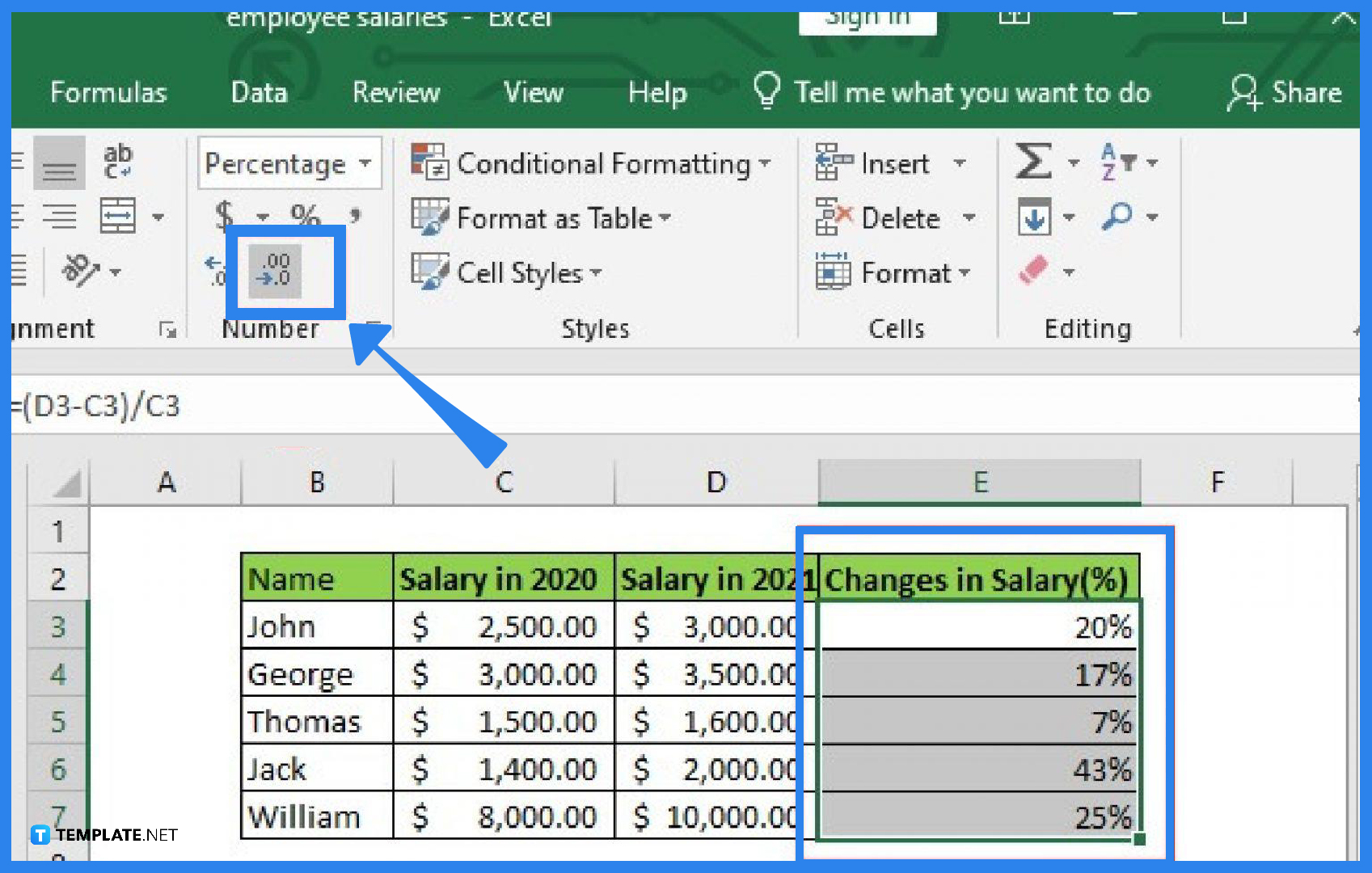 How To Calculate Percentage Increase Using Excel Haiper