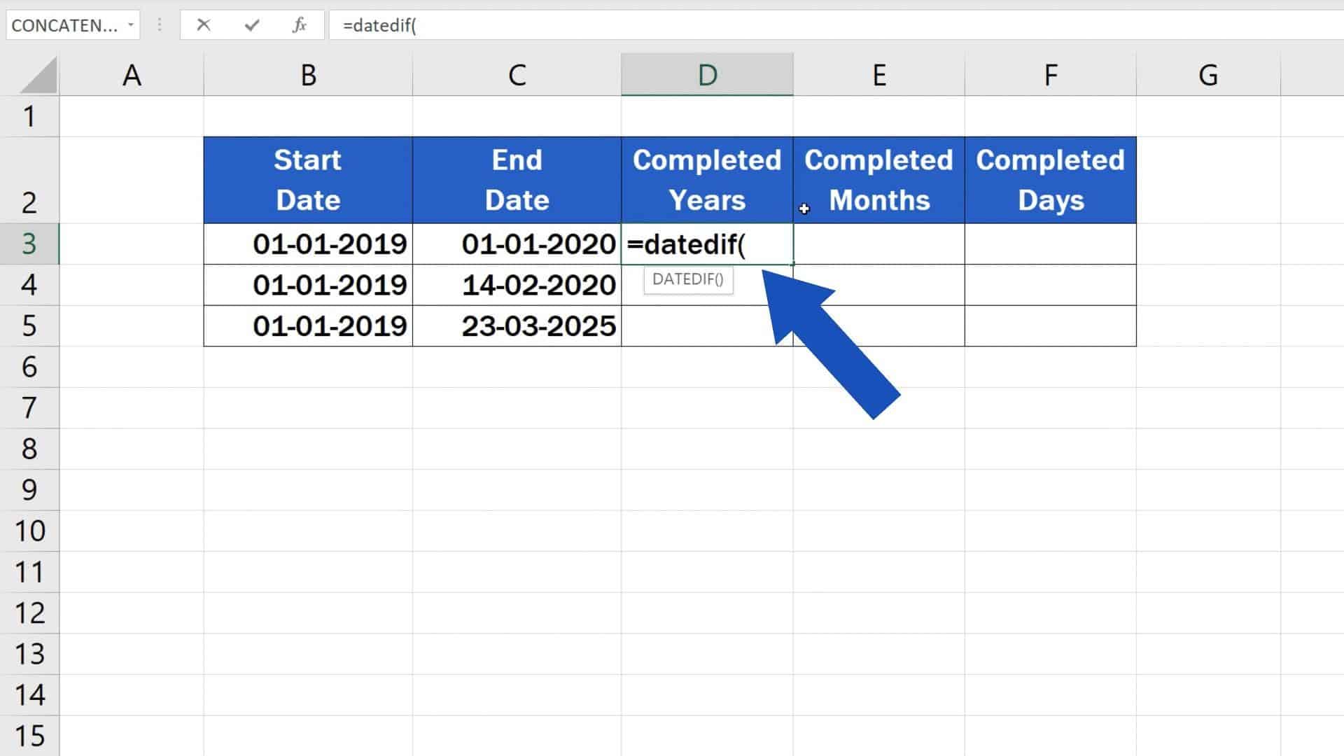 How To Calculate The Difference Between Two Dates In Excel Nbkomputer