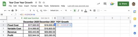 How To Calculate Year Over Year Yoy Growth Layer Blog