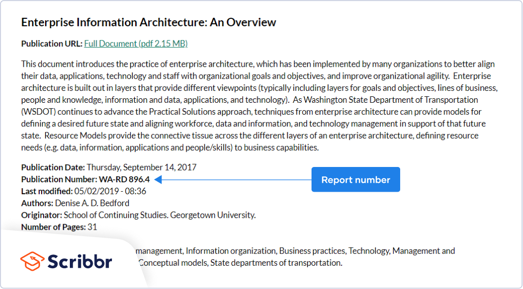 How To Cite A Report In Apa Format Examples