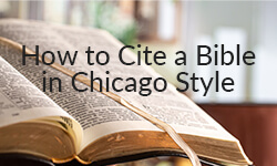 How To Cite The Bible Chicago Style