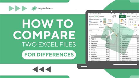 How To Compare Two Excel Files An Easy And Quick Way Compare Data In