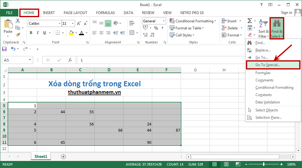 How To Delete Blank Lines In Excel