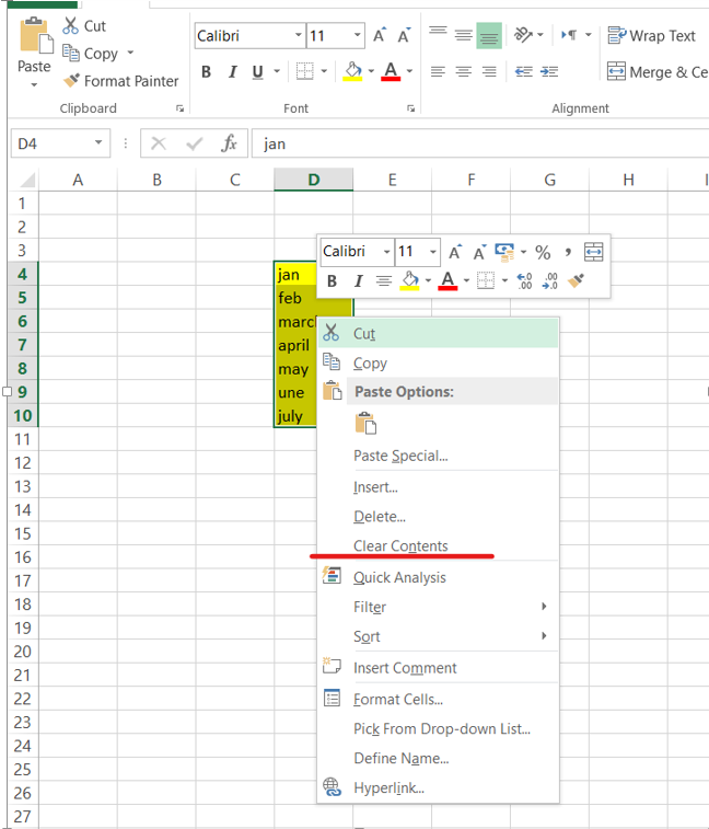 How To Delete Highlighted Cells In Excel Earn And Excel