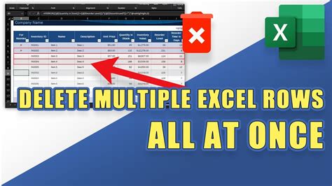 How To Delete Multiple Rows In Microsoft Excel In One Go 2025