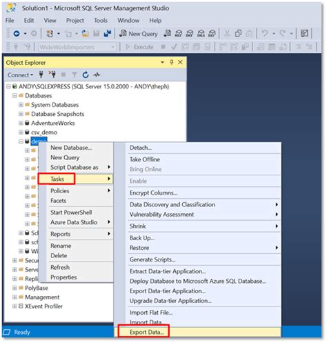 How To Export Data From Sql Server To Excel Databasefaqs Com