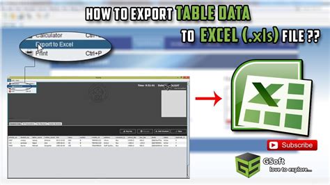 How To Export Table Data To Excel File Xls In Hindi Sql To Excel