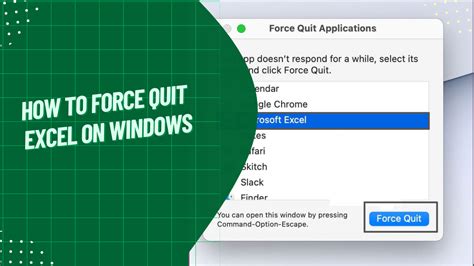 How To Force Quit Excel On Windows