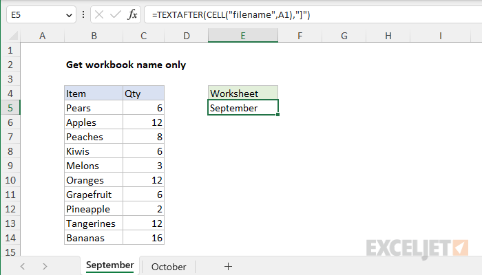 How To Get Sheet Name In Excel Javatpoint