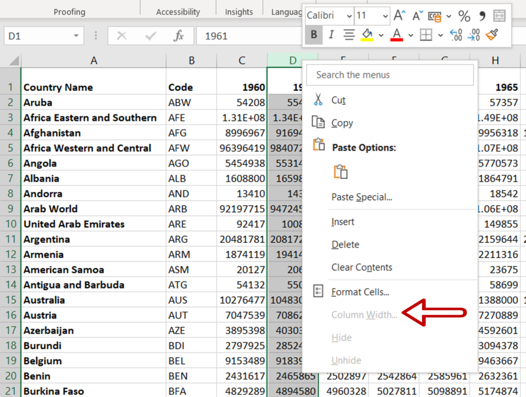 How To Lock Column Width In Excel Spreadcheaters