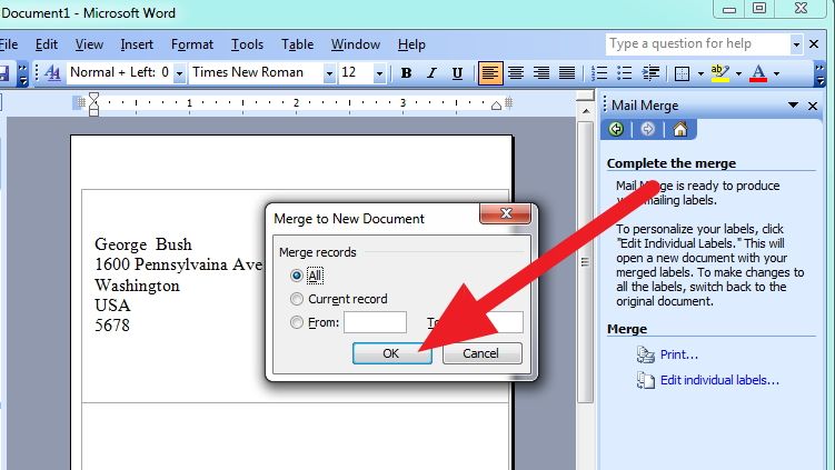 How To Mail Merge Address Labels Using Excel And Word 14 Steps