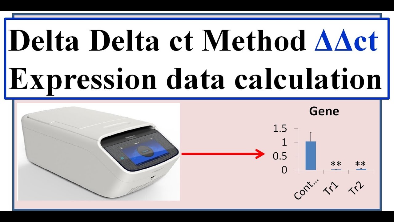 How To Perform The Delta Delta Ct Method In Excel Youtube