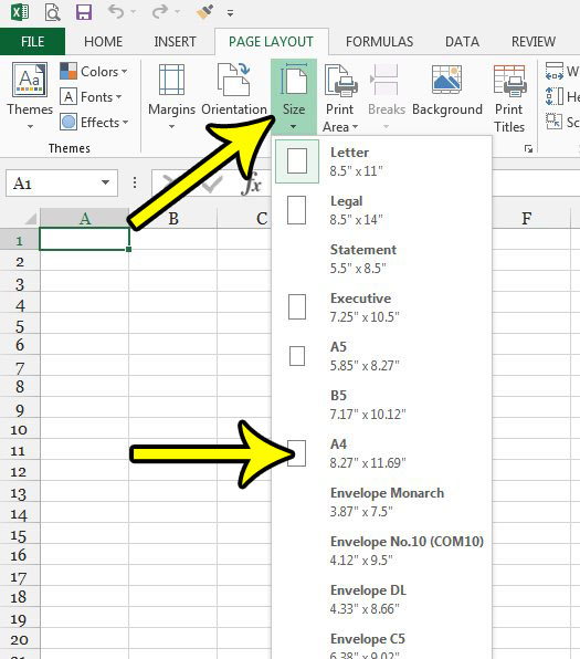 How To Print Excel Sheet In A4 Size In Excel 2013 Pinatech