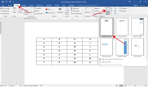 How To Rotate A Table In Word Officebeginner