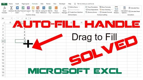 How To Solve Drag To Fill Not Working Or Enable Fill Handle And Cell