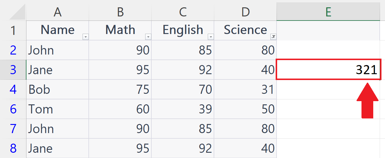 How To Sum Visible Cells Only Aggregate Function Excel Tricks