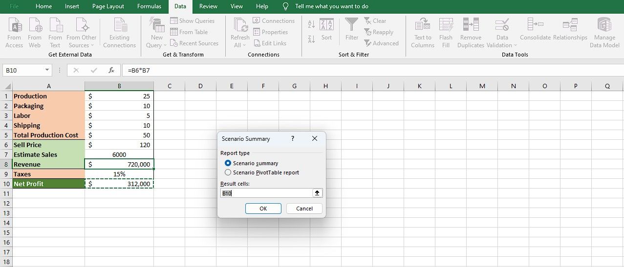 How To Use Scenario Manager To Create Scenarios In Excel Excel 2010