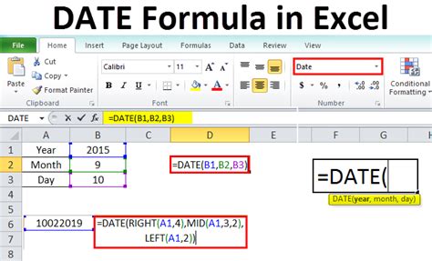 How To Use The Excel Date Function