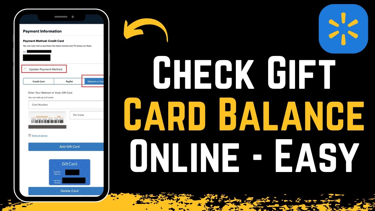 How To Walmart Gift Card Balance Youtube