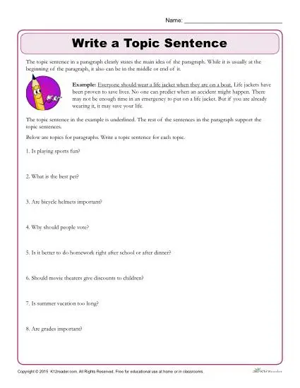 How To Write A Topic Sentence Updated For 2022