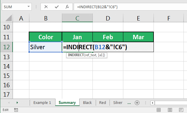 Indirect Excel Function Formula Examples How To Use It