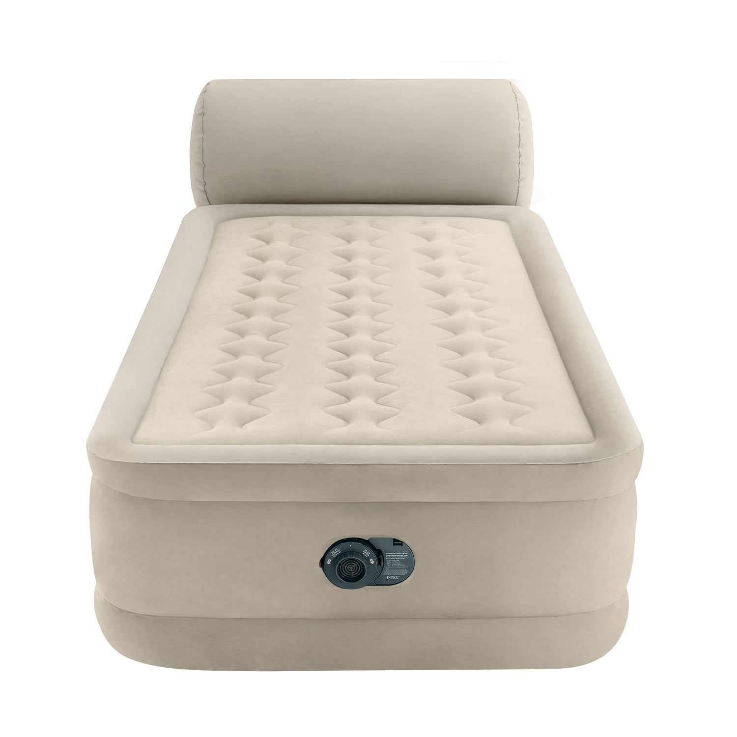 Intex Dura Beam Headboard Air Mattress Twin 18 Inch With Built In