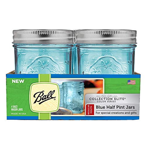 Jarden Home Brands 1440069022 4Pack 1 2Part Blue Mason Jar Walmart