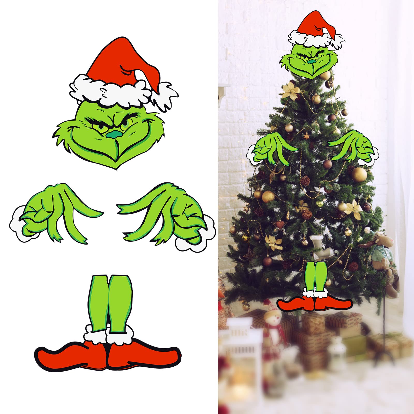 Kany Grinch Christmas Tree Decorations Creative Christmas Tree Toppers