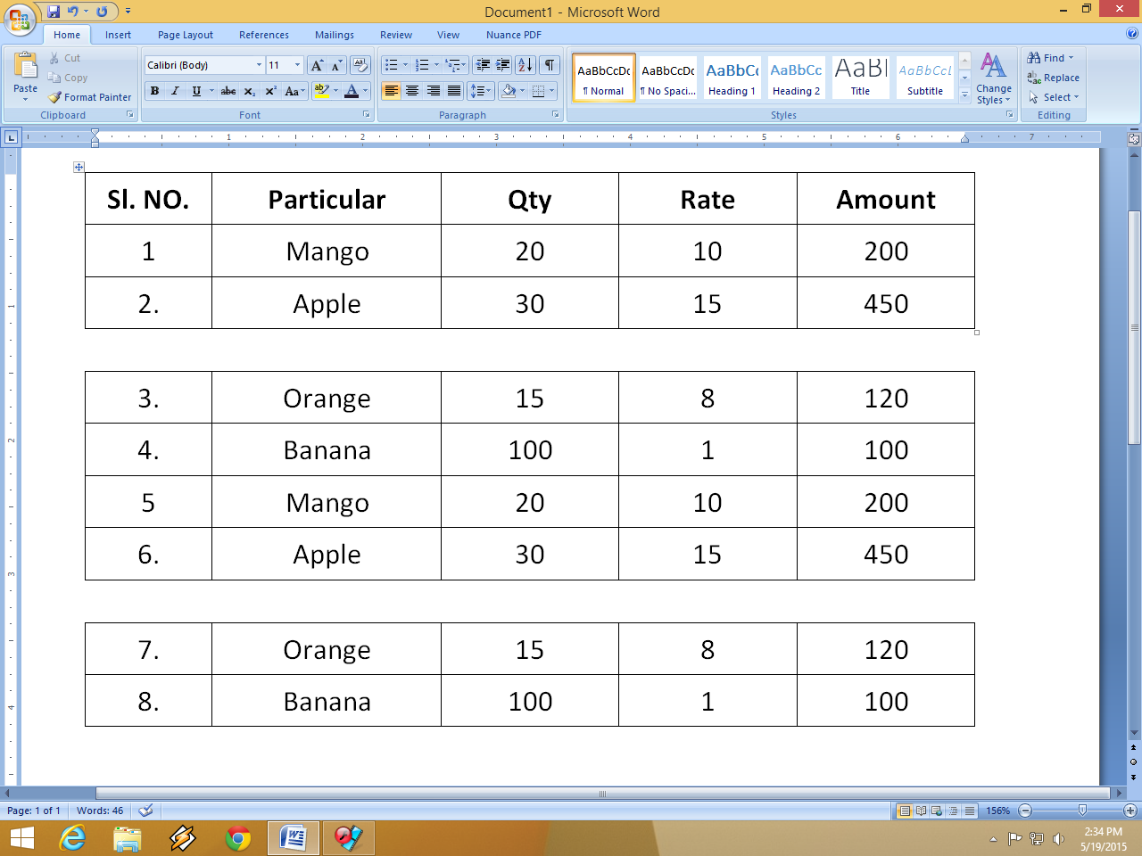 Learn New Things Shortcut Key To Split Table In Ms Word