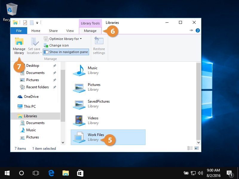 Libraries In Windows 10 Customguide