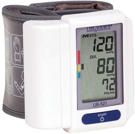 Lifesource Ub 521 Digital Wrist Blood Pressure Monitor Walmart Com