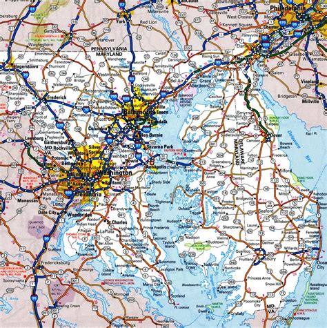 Location Of Baltimore Major Highways And Roads