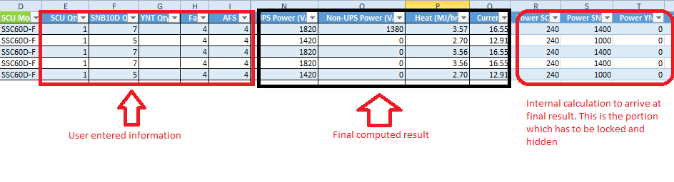 Locking Hiding Cells In Excel Containing Tables And Formula Super User