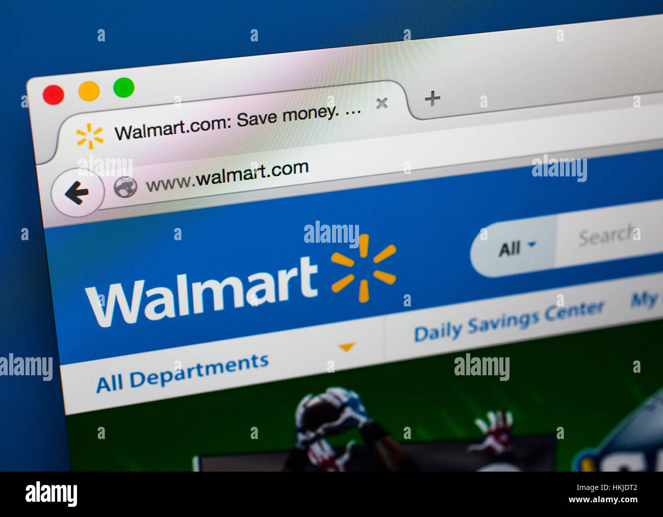 London Uk October 21St 2015 The Homepage Of The Official Walmart