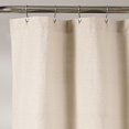 Lush Decor Linen Button Color Block Cotton Blend Shower Curtain 72X72