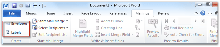 Mailings Tab In Excel Trainingladeg