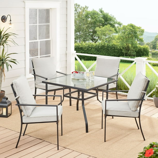 Mainstays Richmond Hills 5 Piece Patio Dining Set Walmart Com Walmart Com