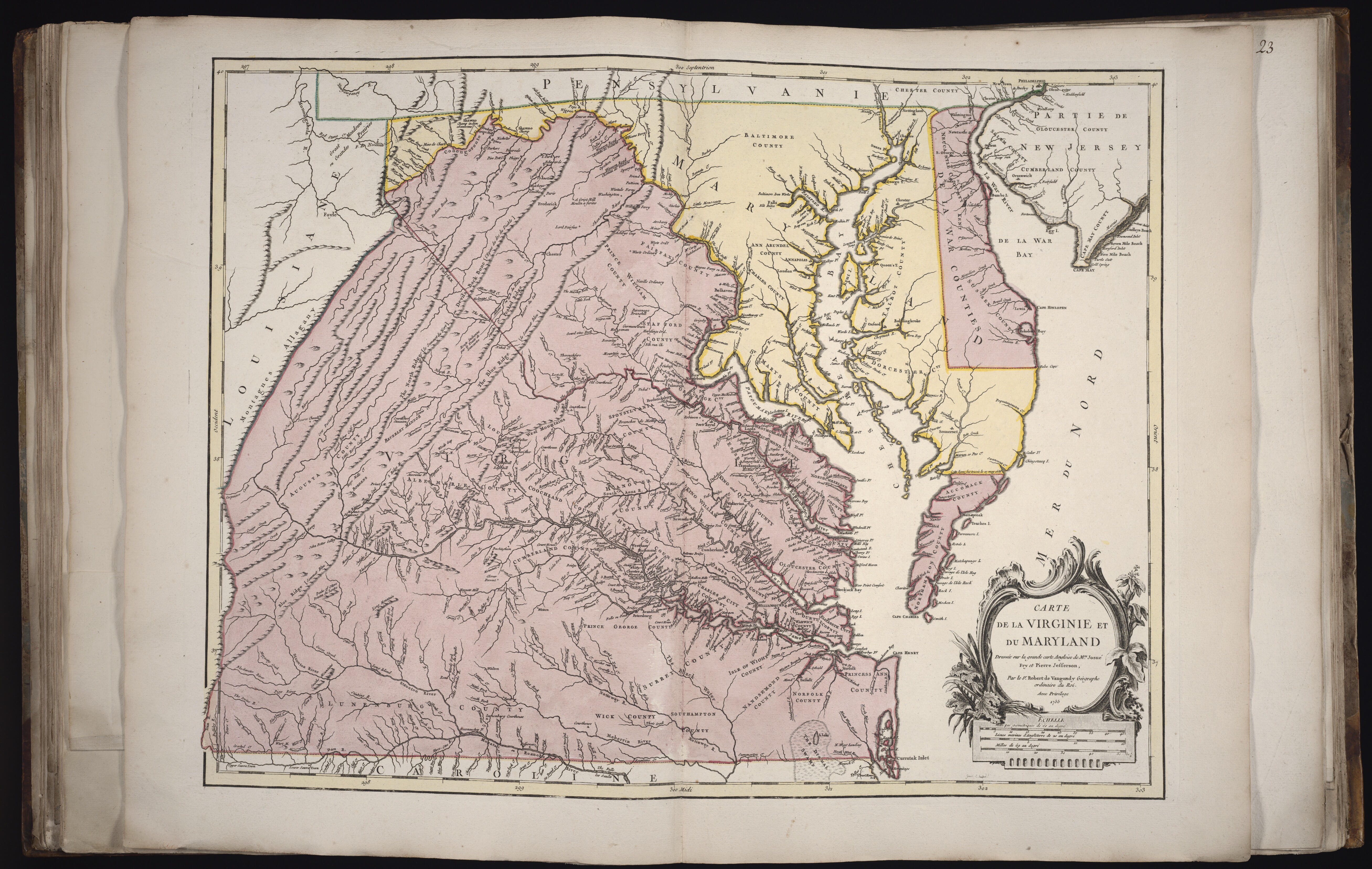 Map Of Virginia And Maryland 1755 R Virginia