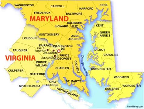 Map Of Virginia And Maryland Photos And Premium High Res Pictures