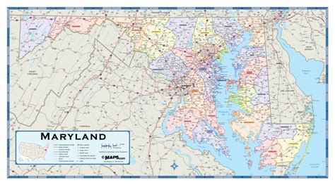 Maryland Counties Wall Map Maps Com Com