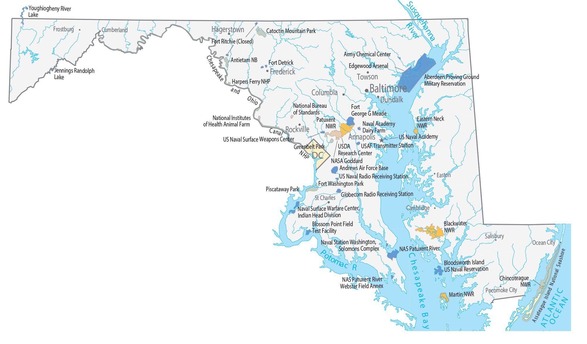 Maryland County Map And Independent City Gis Geography Eef