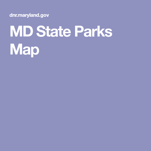 Md State Parks Map